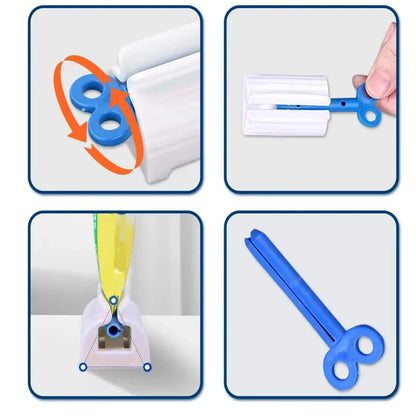 Toothpaste Tube Squeezer – Easy Roller Dispenser for Waste-Free Bathroom Use