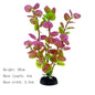 Artificial Aquarium Plants – Plastic Underwater Green Shrubs with Resin Base, Fish Tank Decoration