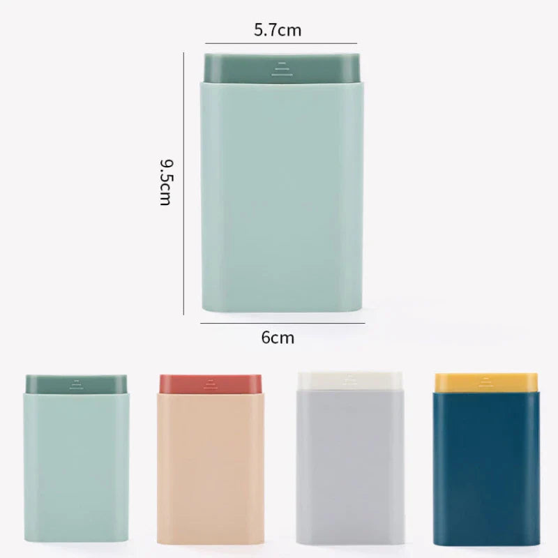 Mini Portable 7-Day Pill Organizer – 6-Compartment Travel Vitamin & Medicine Case