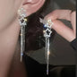 2024 Stars Tassel Earrings – Korean Rhinestone Drop Earrings for Women