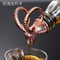 Zinc Alloy Animal Head Wine Pourer - Decorative Bottle Pour Spout & Stopper (Deer, Elk, Lion, Leopard, Wolf, Eagle, Dragon)