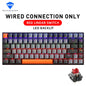 75% TKL 84-Key Hot-Swappable Mechanical Gaming Keyboard — Wired USB-C, Doubleshot PBT Keycaps, 6-Color Backlight