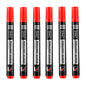 Permanent Fine Tip Marker Pens 1.5mm Waterproof Ink - 3/6 Pack Black Blue Red