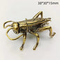 Retro Brass Beetles Figurines Unicorn Beetle Ornament Simulation Insect Tea Pets Desk Decorations Collectibles Gifts
