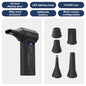 Mini Rechargeable Electric Air Duster - Portable Cordless Air Blower for PC Keyboard & Car, 3-Speed Adjustable with 4 Nozzles