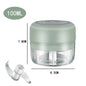 Electric Garlic Chopper & Meat Mincer 100ml/250ml Garlic Press Crusher for Vegetables and Onions