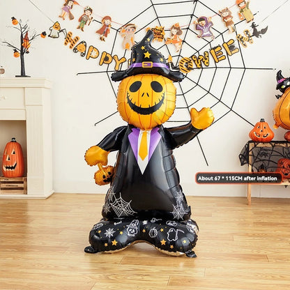 Giant Skeleton Halloween Balloon Decoration, 8 Color Options