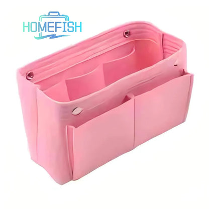 Multifunction Felt Insert Makeup Bag - Travel Cosmetic Organizer & Inner Purse for Women