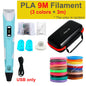 3D Printing Pen for Kids with Travel Case — PLA 1.75mm Filament, LED Display, Adjustable Temp & Speed, DIY Drawing Gift