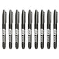 9-Pack Permanent Marker Pens, 1.5mm (0.06in) Fine Point Waterproof Ink — Black Blue Red