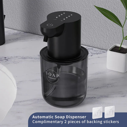 Wall-Mounted Automatic Foam Soap Dispenser 400 ml (13.5 fl oz) Rechargeable Touchless Induction Sensor for Bathroom