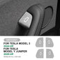 Premium Italian Alcantara Suede Door Switch Trim Cover - Interior Car Accessories (4-Pack)