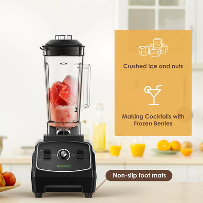 BioloMix G5200 High-Speed Countertop Blender with 2L Jar Options