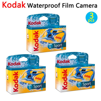 Disposable Single-Use 35mm Film Camera with Flash — 27 or 39 Exposures, ISO 800