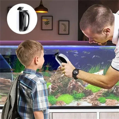 Magnetic Floating Algae Scraper for Aquarium Glass — Strong Magnetic Fish Tank Brush (Multiple Sizes)