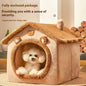 Coral Fleece Dog Bed Sofa – Soft Washable Plush Pet Couch for Dogs