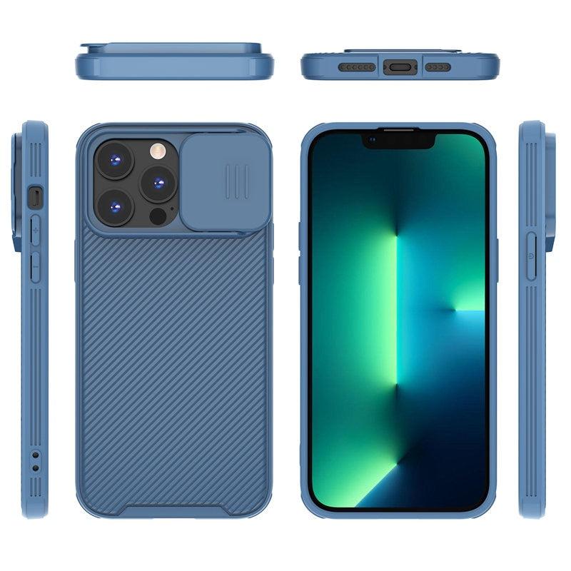 STEVVEX Sliding Camera Lens Cover iPhone Case - Magnetic Wireless Charging, Ultra-Thin, Full Coverage, iPhone 12 & 13 Series