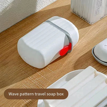 Portable Waterproof Soap Case with Drain - Sealed Travel Soap Box Organizer for Bathroom and Outdoor