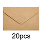 20/40/80PCS Classical White Black Kraft Blank Mini Paper Window Envelopes Wedding Invitation Envelope Gift Envelope