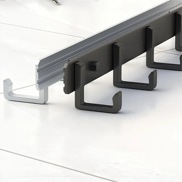 Heavy-Duty Adhesive Wall-Mounted Towel and Clothes Hook - No-Drill Stainless Steel Multi-Hook for Bathroom and Kitchen