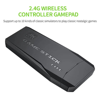 Retro Handheld Game Console 64GB — Built-in 20,000 Games with 2 Wireless Controllers, HDMI Plug & Play
