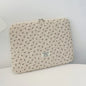 Flower Print Quilted Laptop Sleeve — 11–15 Inch, Padded