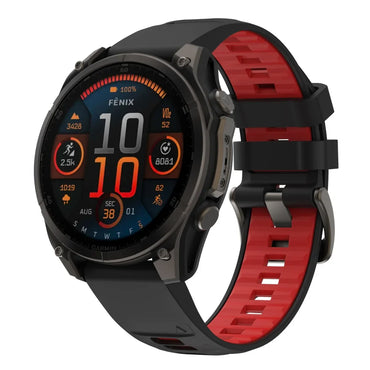 Silicone Sport Watch Band 22mm & 26mm – Breathable Replacement for 47mm and 51mm Smartwatches