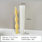 Geometric Spiral Long Rod Silicone Candle Mold for Handmade Aroma Candles & DIY Candle Making Supplies
