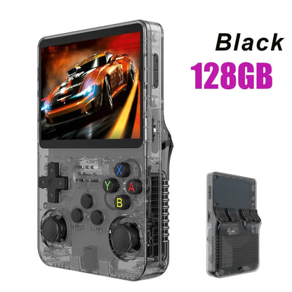 128GB Open-Source Linux Handheld Game Console 3.5-inch IPS Screen Orange - Portable Retro Pocket Player