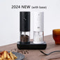 Electric Salt and Pepper Grinder Set 2-Pack LED Light 6-Mode Spice Mill for Kitchen