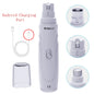 USB Rechargeable Electric Pet Nail Grinder - Quiet Dog & Cat Nail Trimmer, 2-Speed 3-Port Diamond Bit