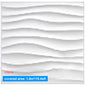 Wall Renovation 3D PVC Wave Board Texture Wall Panel Non-self-adhesive Wall Sticker Art Ceramic Tile Wallpaper Room Bathroom