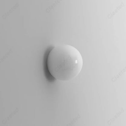 European Modern Minimalist LED Cream Wind Ball Wall Lamp Living Room Corridor Study Bedroom Bedside Lighting