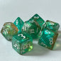 7-Piece Acrylic Polyhedral Dice Set for DnD & Tabletop RPG — d4 d6 d8 d10 d10 d12 d20