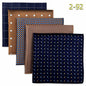 5-Pack Men's Microfiber Pocket Squares 12.6 in (32 cm) - Jacquard Woven Wedding & Formal Handkerchiefs, Assorted Patterns
