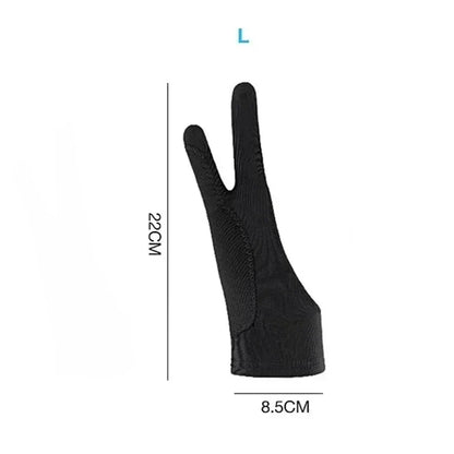Two-Finger Anti-Touch Drawing Glove — Smudge Guard for Graphics Tablets & Digital Art