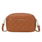Tassel Small Messenger Crossbody Bag for Women – Lingge Embroidery Camera Shoulder Bag with Chain Strap (4.7 x 7.8 in / 12 x 20 cm)