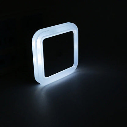 LED Sensor Night Light with EU Plug - Auto On/Off 360° Blue Nightlight for Bedroom, Nursery & Kids
