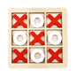 Wooden Tic Tac Toe Puzzle Game for Two Players Interactive Logic & Strategy Board Game Family Party Birthday Boys & Girls Gift