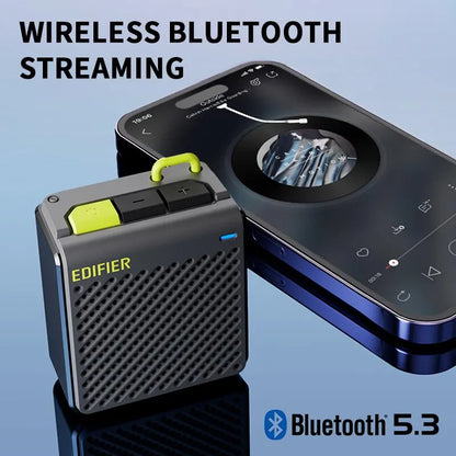 Mini Waterproof Bluetooth Speaker — 70 g (2.5 oz), 8H Playtime, Bluetooth 5.3 for Camping & Hiking