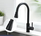 360° Rotating Telescopic Pull-Out Kitchen Faucet - Brushed Nickel, Single-Handle Deck Mount