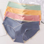 5-Pack High-Waist Maternity Panties – Breathable Adjustable Belly Support Briefs for Pregnant Women, Solid Colors