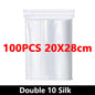 100-Pack Heavy-Duty Clear Resealable Ziplock Bags – Small Plastic Storage Bags for Jewelry, Food & Crafts