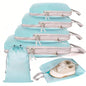 4/6-Pack Compressible Packing Cubes Waterproof Travel Organizers Portable Luggage and Handbag Storage