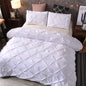 Queen 3-Piece Gray Duvet Cover Set - Bed in a Bag with 2 Pillowcases (No Comforter)
