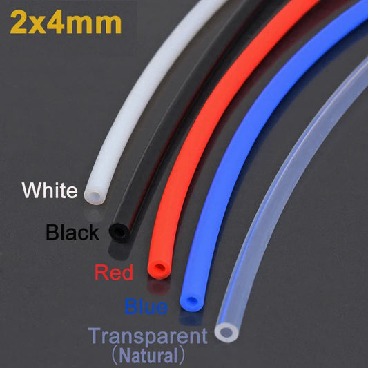 PTFE Bowden Tube for 3D Printers — 2mm ID x 4mm OD for 1.75mm Filament, 1/2/4 Meter Options (J-head & MK8 Compatible)