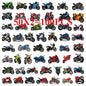 50/100PCS Cartoon Motorcycle Graffiti Stickers Decorative Luggage Notebook Car Waterproof Stationery Stickers