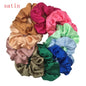 Satin Scrunchies Set for Women & Girls – 25/10/6 Pcs Elastic Hair Bands | Soft Silk Ponytail Holders & Fashion Hair Accessories