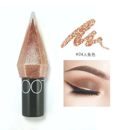 Diamond Shiny Eyeliner Waterproof Silver Rose Gold Glitter Eye Shadow