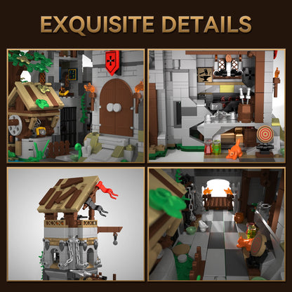 2568-Piece Medieval Knight Fortress Building Set